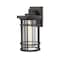 Z-Lite Jordan 1 Light Outdoor Wall Sconce, Oil Rubbed Bronze And Clear Seedy 570B-ORB - alternate 3